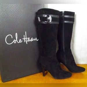 EUC NIKE AIR BY COLE HAAN SUEDE BOOTS CLASSIC TALL BOOT